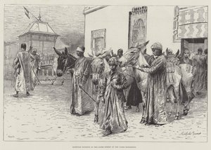Egyptian Donkeys in the Cairo Street at the Paris Exhibition